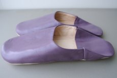 画像4: バブーシュ｜無地・レディース（紫）【ワケあり】24〜25センチ ラッピング無料・メール便可 (4)
