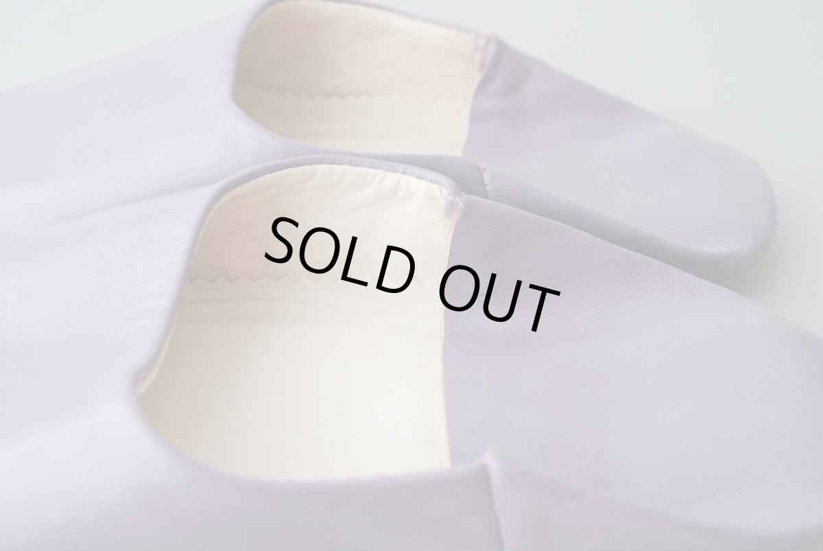 画像5: バブーシュ｜無地・レディース（紫）【ワケあり】24〜25センチ ラッピング無料・メール便可 (5)