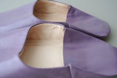 画像5: バブーシュ｜無地・レディース（紫）【ワケあり】24〜25センチ ラッピング無料・メール便可 (5)