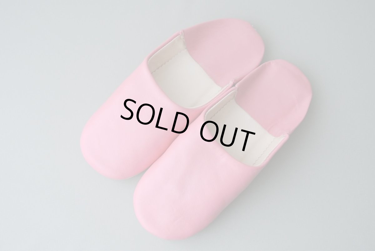 画像2: バブーシュ｜無地・レディース（ローズピンク）【ワケあり】24〜25センチ ラッピング無料・メール便可 (2)