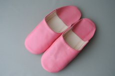 画像2: バブーシュ｜無地・レディース（ローズピンク）【ワケあり】24〜25センチ ラッピング無料・メール便可 (2)