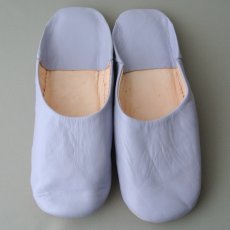 画像1: バブーシュ｜無地・レディース（薄紫）【ワケあり】24〜25センチ ラッピング無料・メール便可 (1)