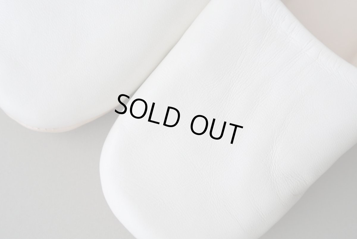 画像3: バブーシュ｜無地・レディース（ホワイト）24〜25cm【ワケあり】ラッピング無料・メール便可 (3)