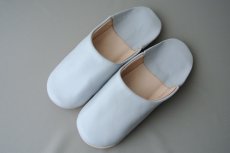 画像2: バブーシュ｜無地・メンズ（ライトグレー）【ワケあり】26〜27センチ ラッピング無料 (2)