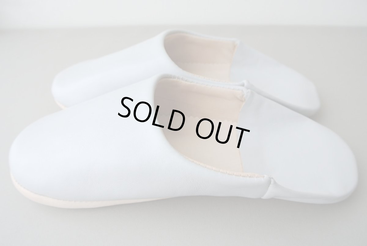 画像4: バブーシュ｜無地・メンズ（ライトグレー）【ワケあり】26〜27センチ ラッピング無料 (4)