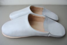 画像4: バブーシュ｜無地・メンズ（ライトグレー）【ワケあり】26〜27センチ ラッピング無料 (4)