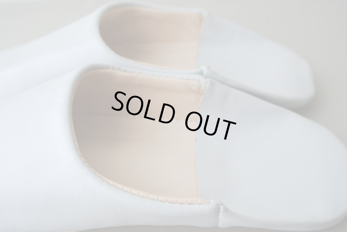 画像5: バブーシュ｜無地・メンズ（ライトグレー）【ワケあり】26〜27センチ ラッピング無料 (5)