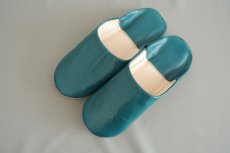 画像2: バブーシュ・無地 （グレイッシュグリーン）【レディース】24〜25センチ　ラッピング無料・メール便可 (2)