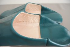 画像5: バブーシュ・無地 （グレイッシュグリーン）【レディース】24〜25センチ　ラッピング無料・メール便可 (5)