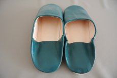 画像6: バブーシュ・無地 （グレイッシュグリーン）【レディース】24〜25センチ　ラッピング無料・メール便可 (6)