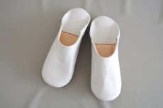 画像2: バブーシュ・無地 （極淡グレー）【メンズ】26〜27センチ　ラッピング無料 (2)