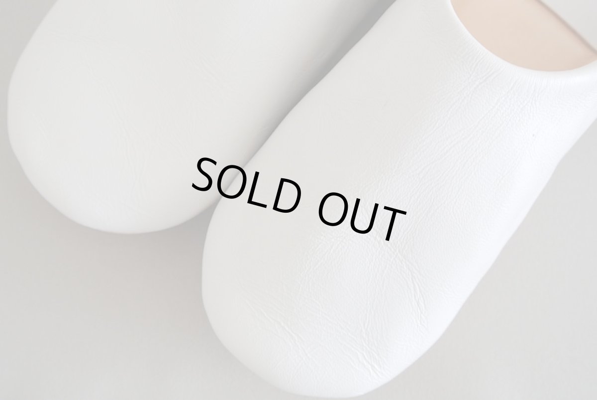 画像3: バブーシュ・無地 （極淡グレー）【メンズ】26〜27センチ　ラッピング無料 (3)