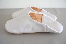 画像4: バブーシュ・無地 （極淡グレー）【メンズ】26〜27センチ　ラッピング無料 (4)