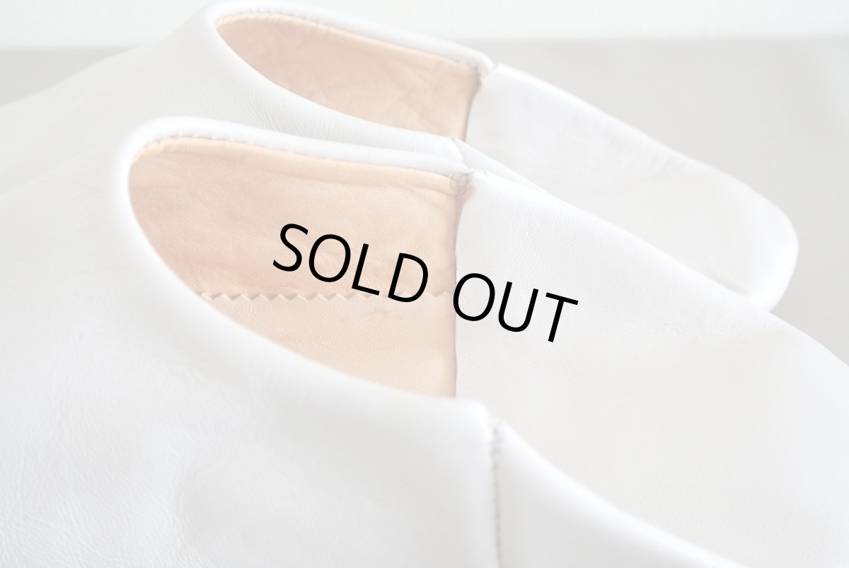 画像5: バブーシュ・無地 （極淡グレー）【メンズ】26〜27センチ　ラッピング無料 (5)