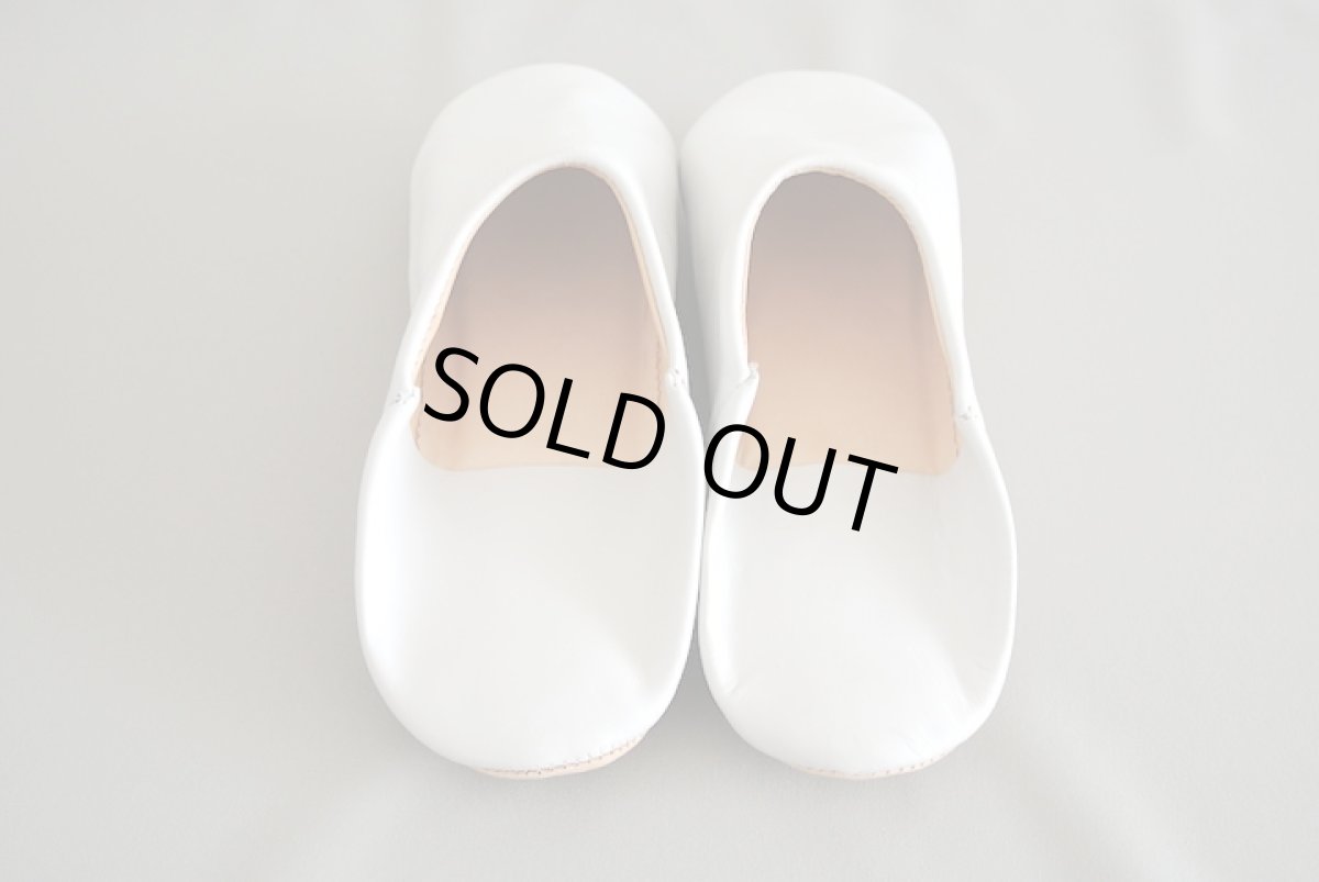 画像6: バブーシュ・無地 （極淡グレー）【メンズ】26〜27センチ　ラッピング無料 (6)