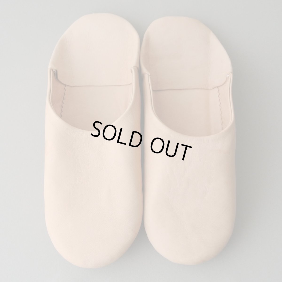 画像1: バブーシュ｜無地・メンズ（ヌメ革）26〜27cm【ワケあり】ラッピング無料 (1)