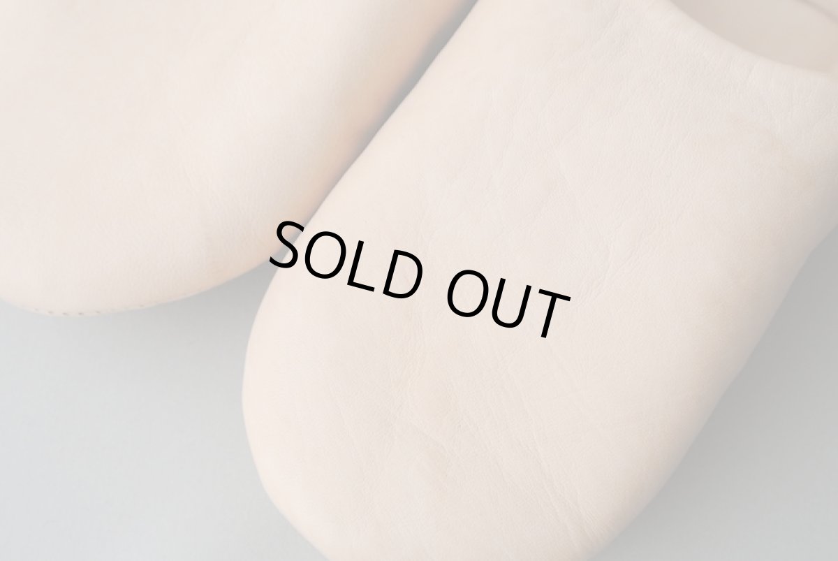 画像3: バブーシュ｜無地・メンズ（ヌメ革）26〜27cm【ワケあり】ラッピング無料 (3)