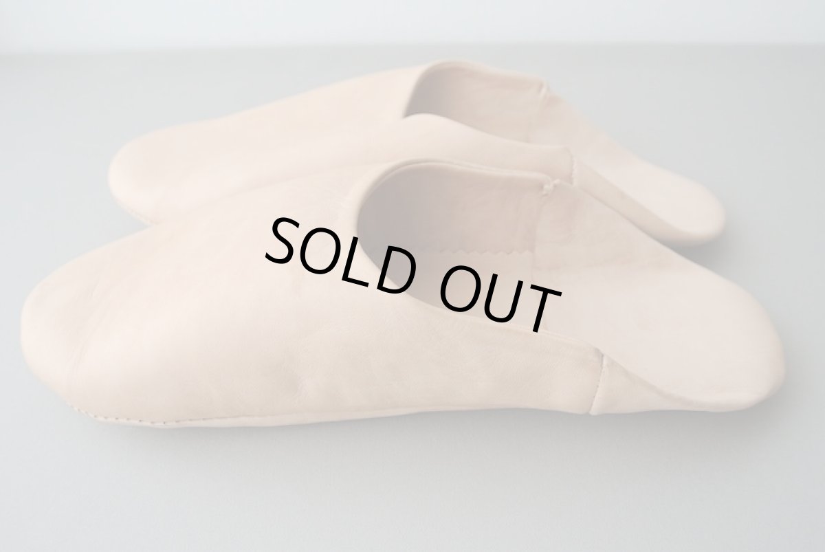 画像4: バブーシュ｜無地・メンズ（ヌメ革）26〜27cm【ワケあり】ラッピング無料 (4)