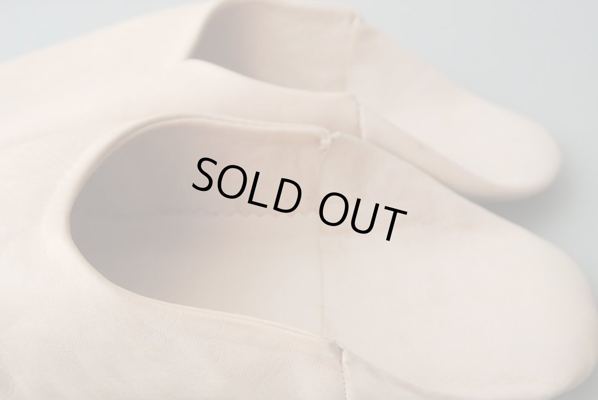 画像5: バブーシュ｜無地・メンズ（ヌメ革）26〜27cm【ワケあり】ラッピング無料 (5)