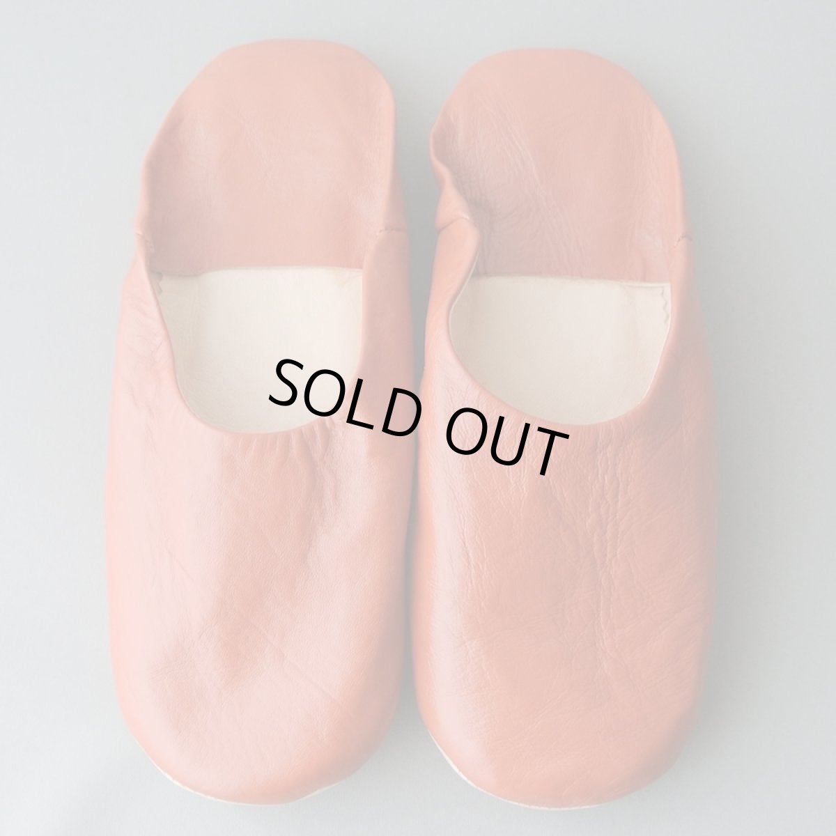 画像1: バブーシュ｜無地・メンズ（テラコッタオレンジ）26〜27cm【ワケあり】ラッピング無料 (1)