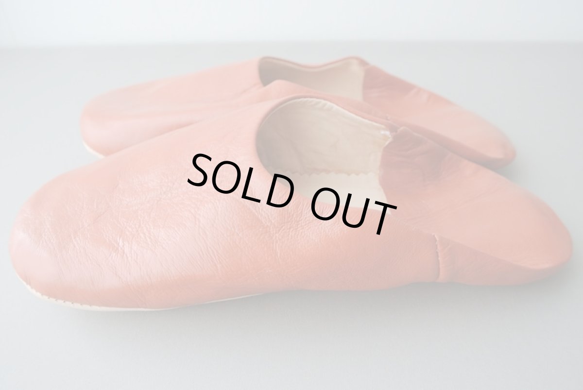 画像4: バブーシュ｜無地・メンズ（テラコッタオレンジ）26〜27cm【ワケあり】ラッピング無料 (4)