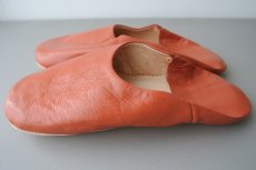 画像4: バブーシュ｜無地・メンズ（テラコッタオレンジ）26〜27cm【ワケあり】ラッピング無料 (4)