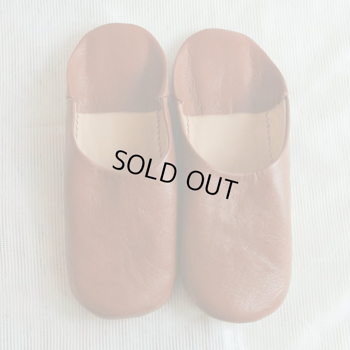 画像1: バブーシュ｜無地・レディース【ワケあり】（ブラウン)   ラッピング・メール便可 (1)