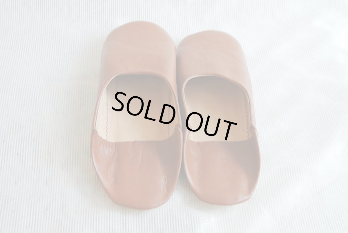 画像6: バブーシュ｜無地・レディース【ワケあり】（ブラウン)   ラッピング・メール便可 (6)