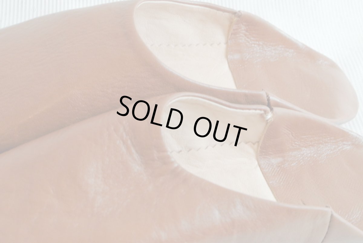 画像5: バブーシュ｜無地・メンズ（ブラウン）【ワケあり】26〜27センチ ラッピング無料 (5)