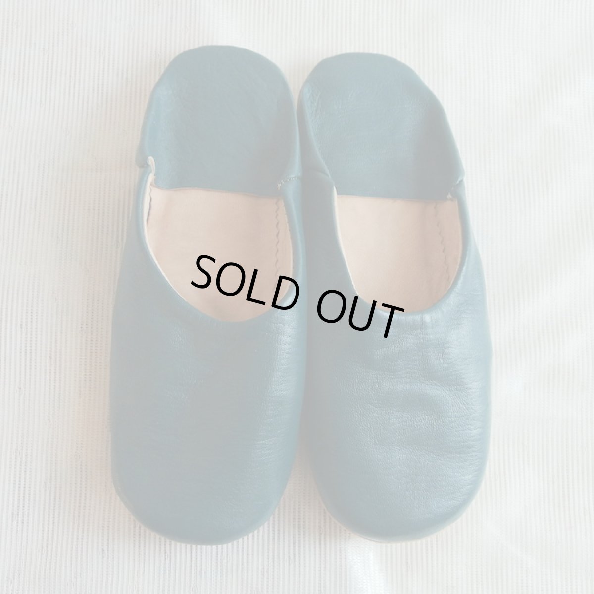 画像1: バブーシュ|無地・メンズ(グレイッシュグリーン)【ワケあり】ラッピング無料 (1)