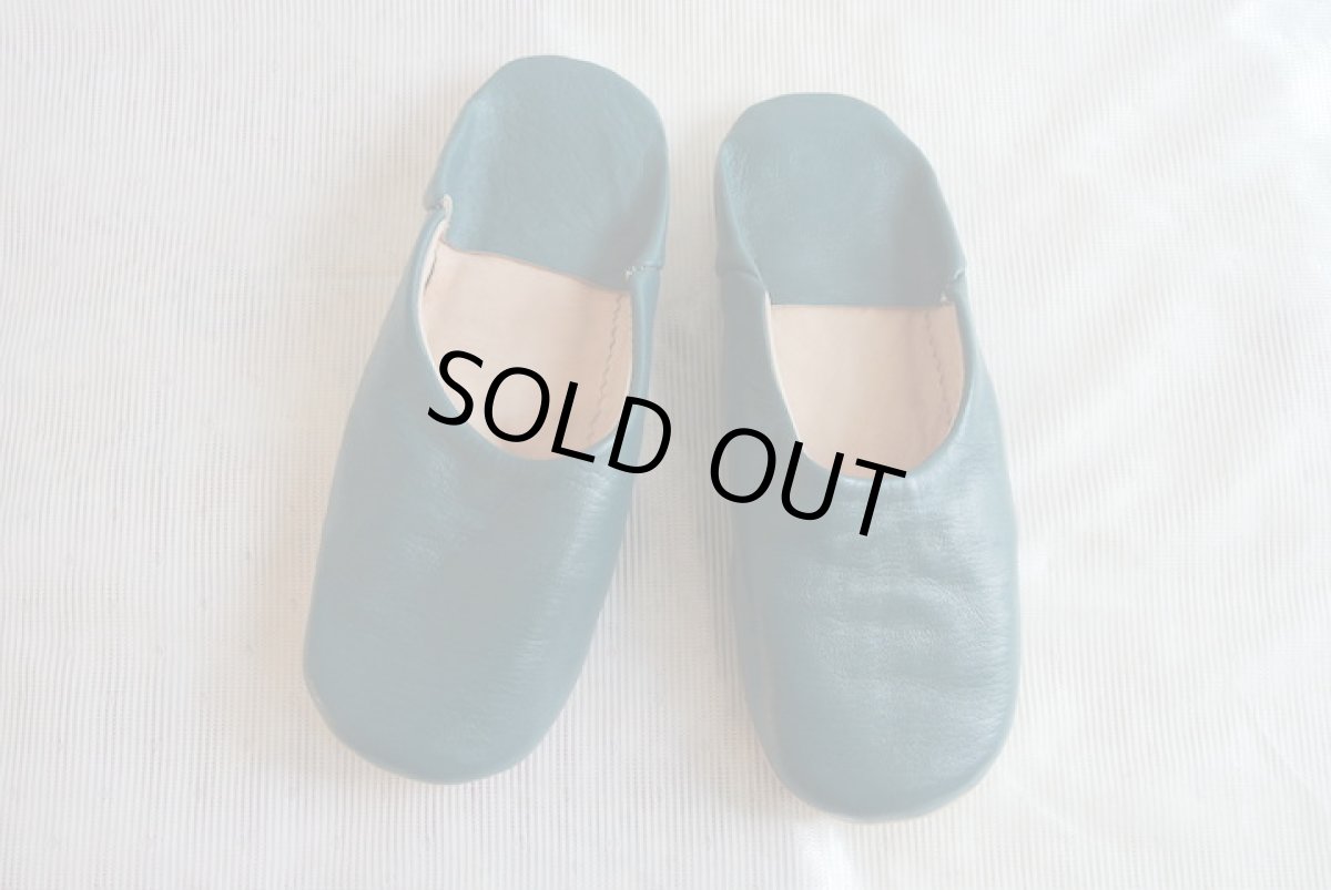 画像2: バブーシュ|無地・メンズ(グレイッシュグリーン)【ワケあり】ラッピング無料 (2)