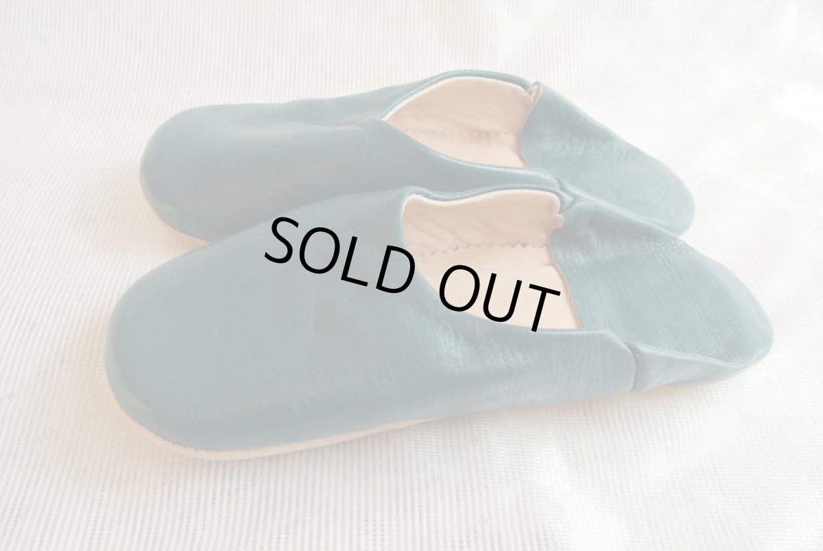 画像4: バブーシュ|無地・メンズ(グレイッシュグリーン)【ワケあり】ラッピング無料 (4)