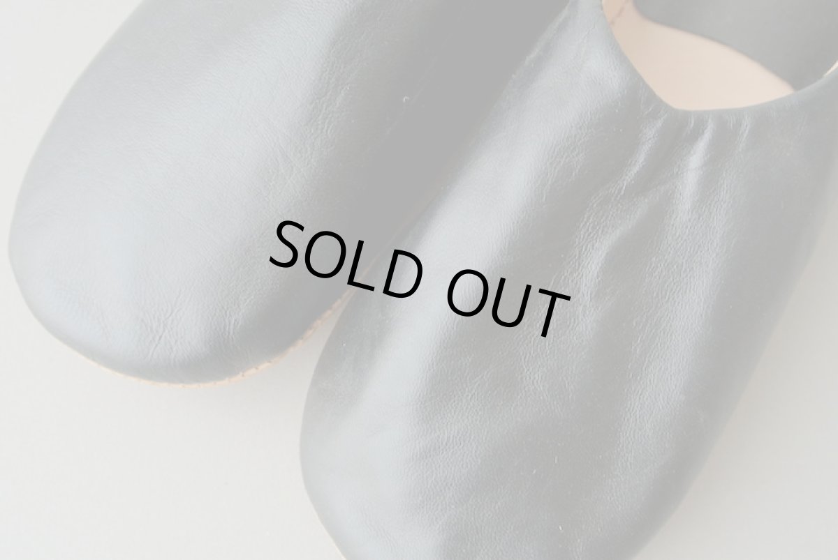 画像3: バブーシュ｜無地・レディース（ブラック）【ワケあり】 ラッピング無料・メール便可 (3)