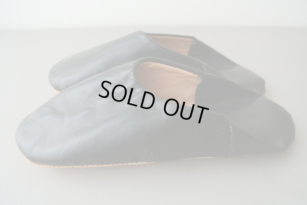 画像4: バブーシュ｜無地・レディース（ブラック）【ワケあり】 ラッピング無料・メール便可 (4)