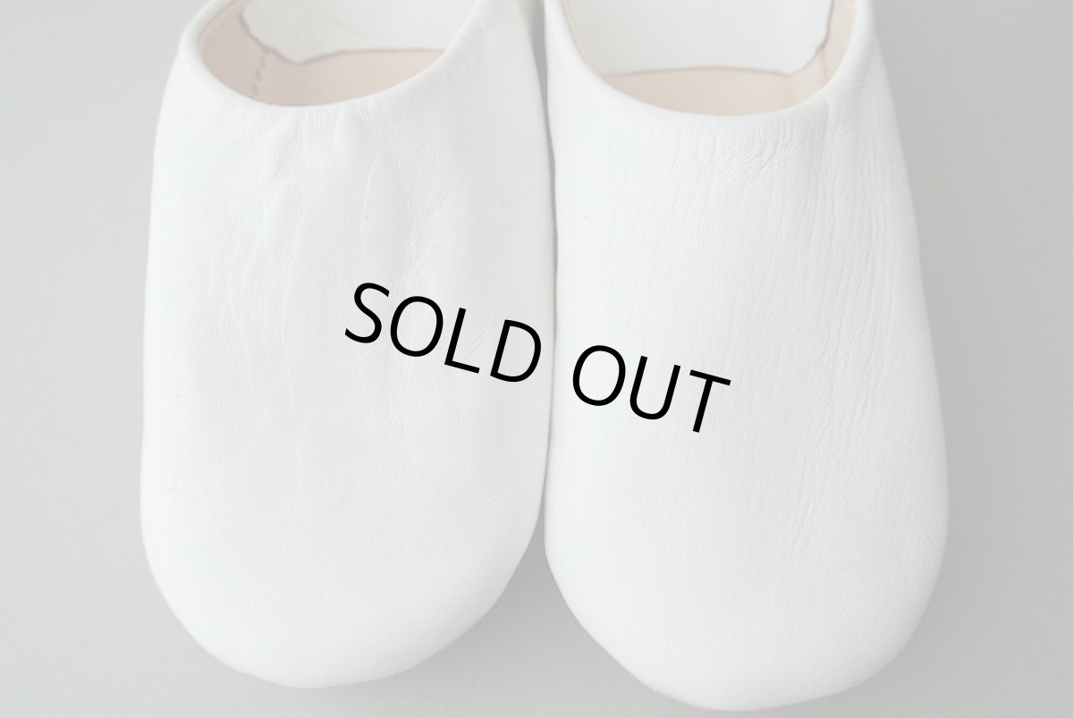 画像3: バブーシュ｜無地・レディース（ホワイト）【ワケあり】ラッピング無料・メール便可 (3)