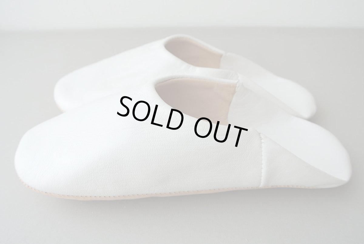 画像4: バブーシュ｜無地・レディース（ホワイト）【ワケあり】ラッピング無料・メール便可 (4)