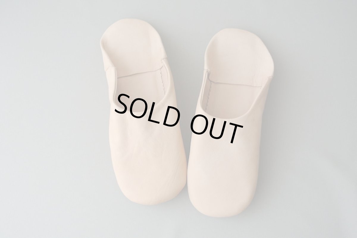 画像2: バブーシュ｜無地・レディース（ヌメ革）【ワケあり】ラッピング無料・メール便可 (2)