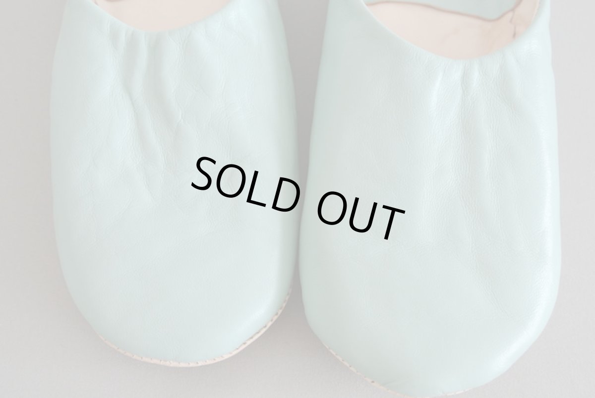 画像2: バブーシュ｜無地・レディース（ペールグリーン）【ワケあり】ラッピング無料・メール便可 (2)