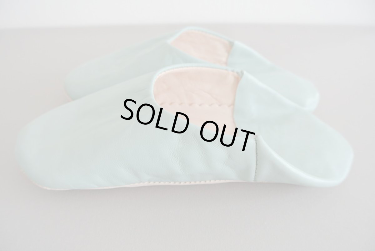 画像3: バブーシュ｜無地・レディース（ペールグリーン）【ワケあり】ラッピング無料・メール便可 (3)