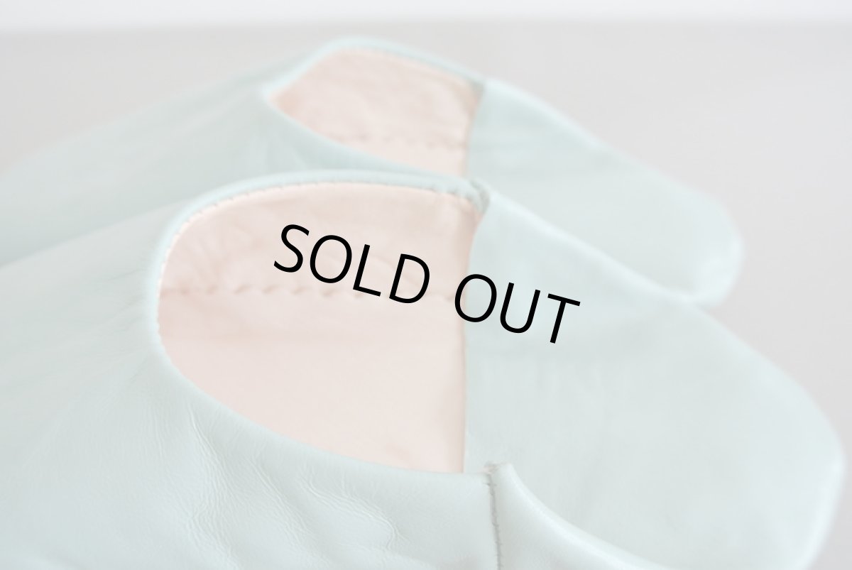 画像4: バブーシュ｜無地・レディース（ペールグリーン）【ワケあり】ラッピング無料・メール便可 (4)