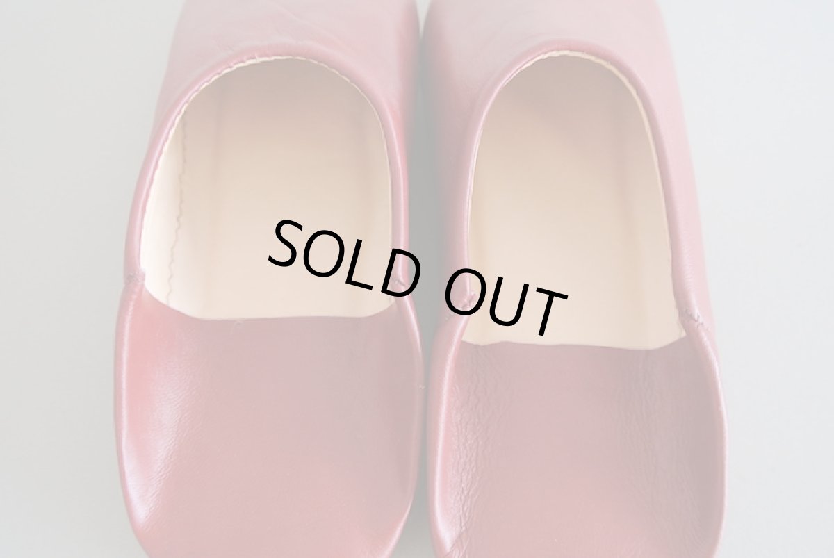 画像4: バブーシュ｜無地・レディース（ボルドー）【ワケあり】ラッピング無料・メール便可 (4)