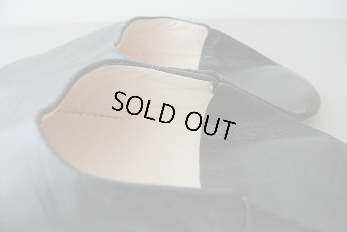 画像5: バブーシュ｜無地・メンズ（ブラック）【ワケあり】ラッピング無料 (5)