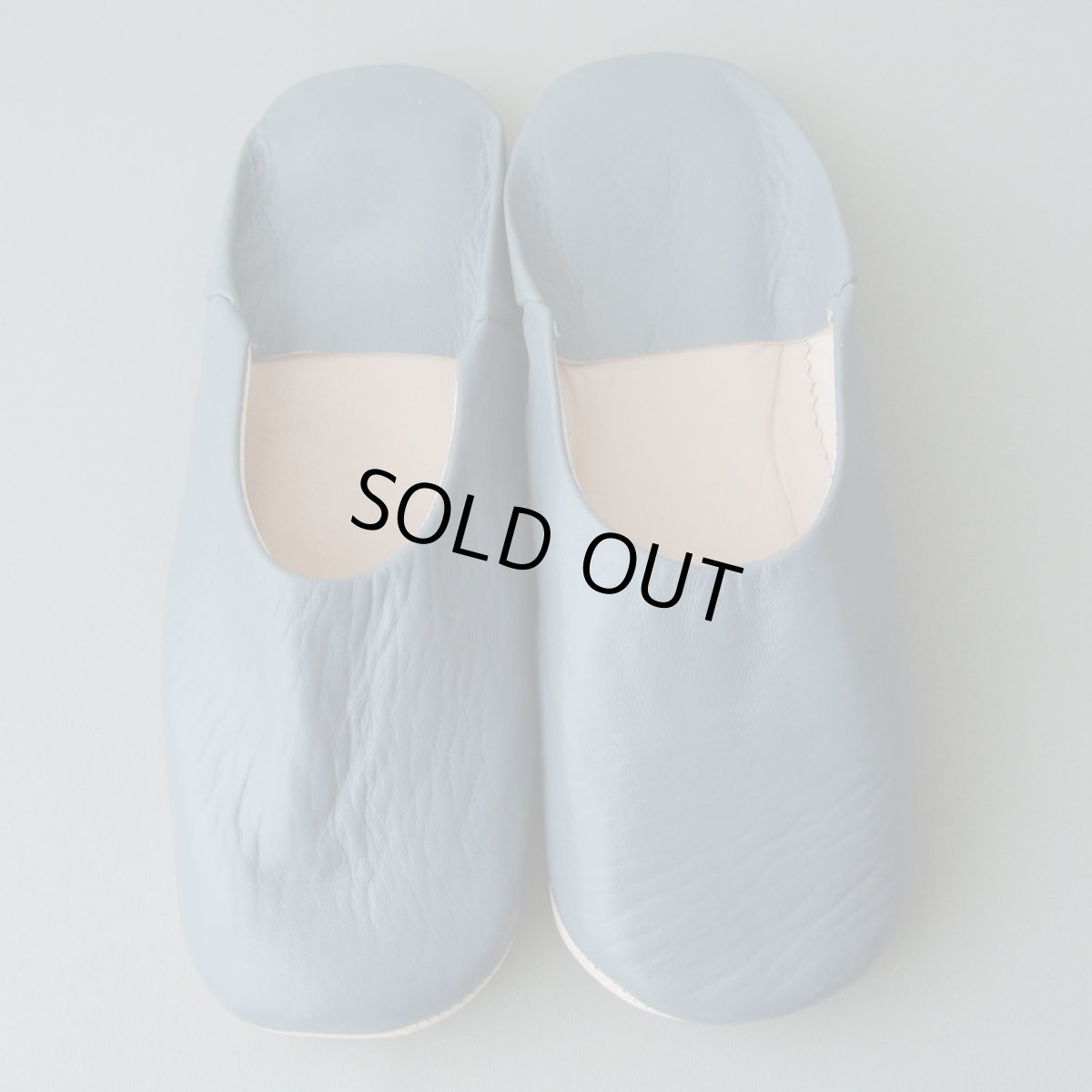 画像1: バブーシュ｜無地・メンズ（グレー）【ワケあり】26〜27センチ ラッピング無料 (1)