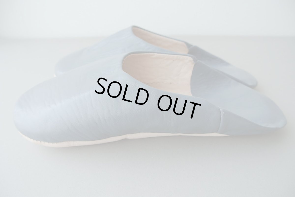 画像4: バブーシュ｜無地・メンズ（グレー）【ワケあり】26〜27センチ ラッピング無料 (4)