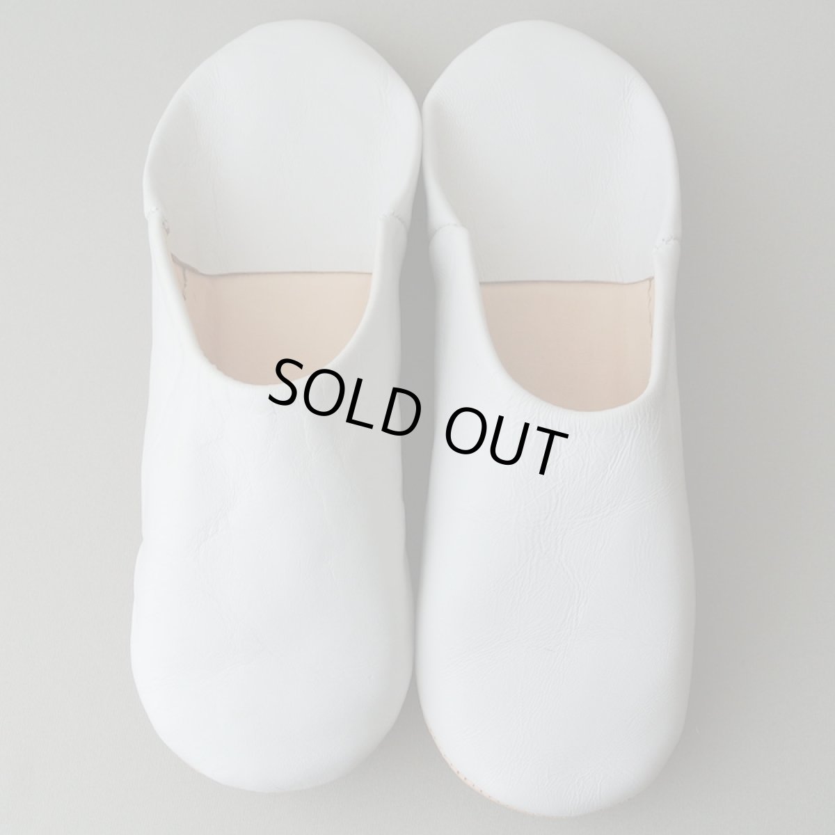 画像1: バブーシュ|無地・メンズ(極淡グレー)【ワケあり】ラッピング無料 (1)