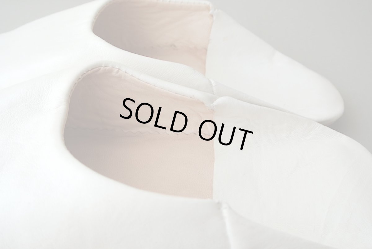 画像5: バブーシュ|無地・メンズ(白)【ワケあり】ラッピング無料 (5)