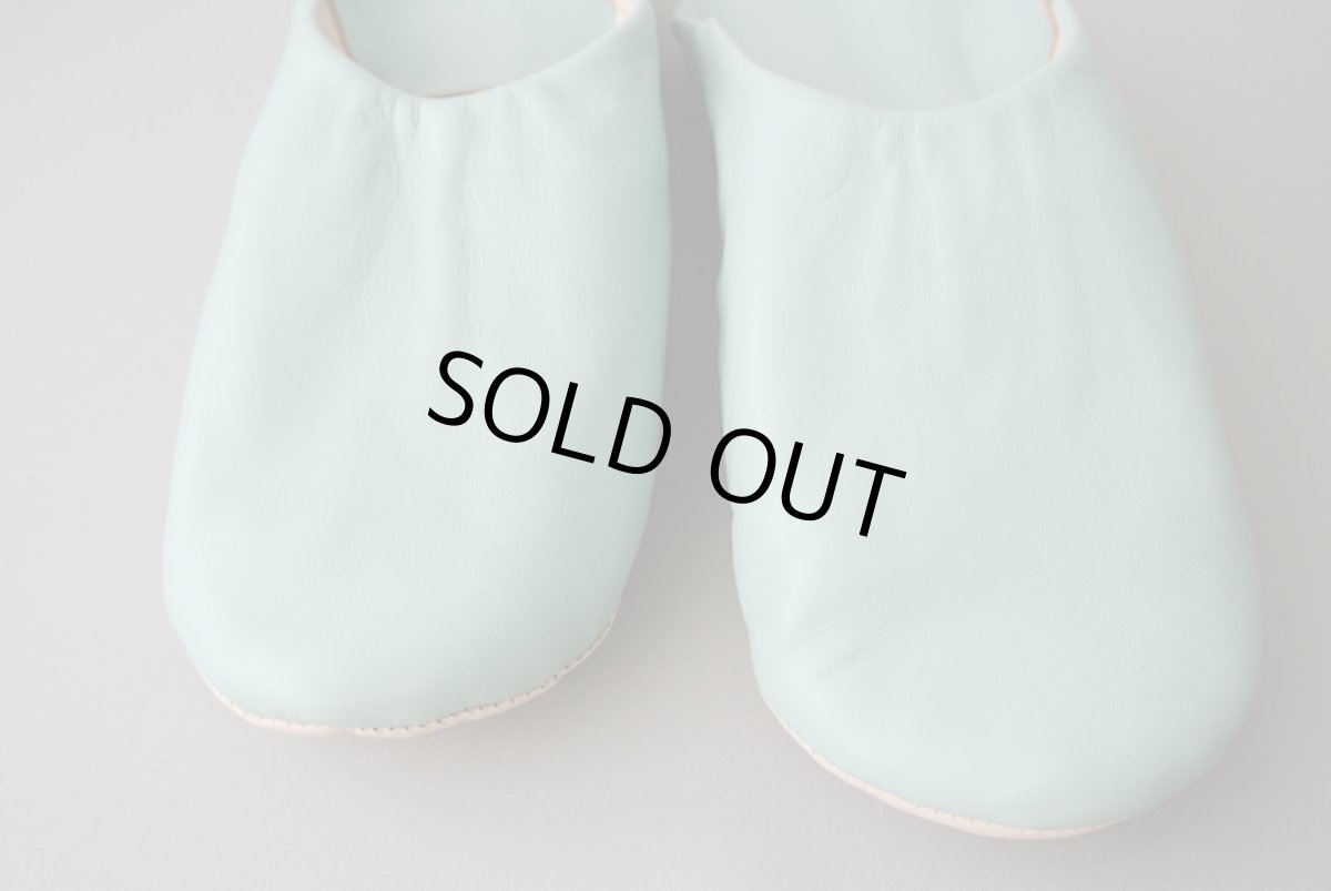 画像2: バブーシュ｜無地・メンズ（ペールグリーン）【ワケあり】ラッピング無料 (2)