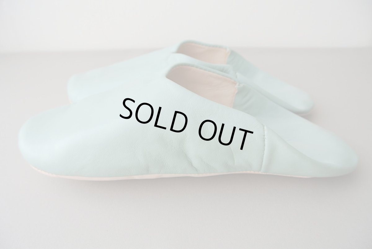 画像3: バブーシュ｜無地・メンズ（ペールグリーン）【ワケあり】ラッピング無料 (3)