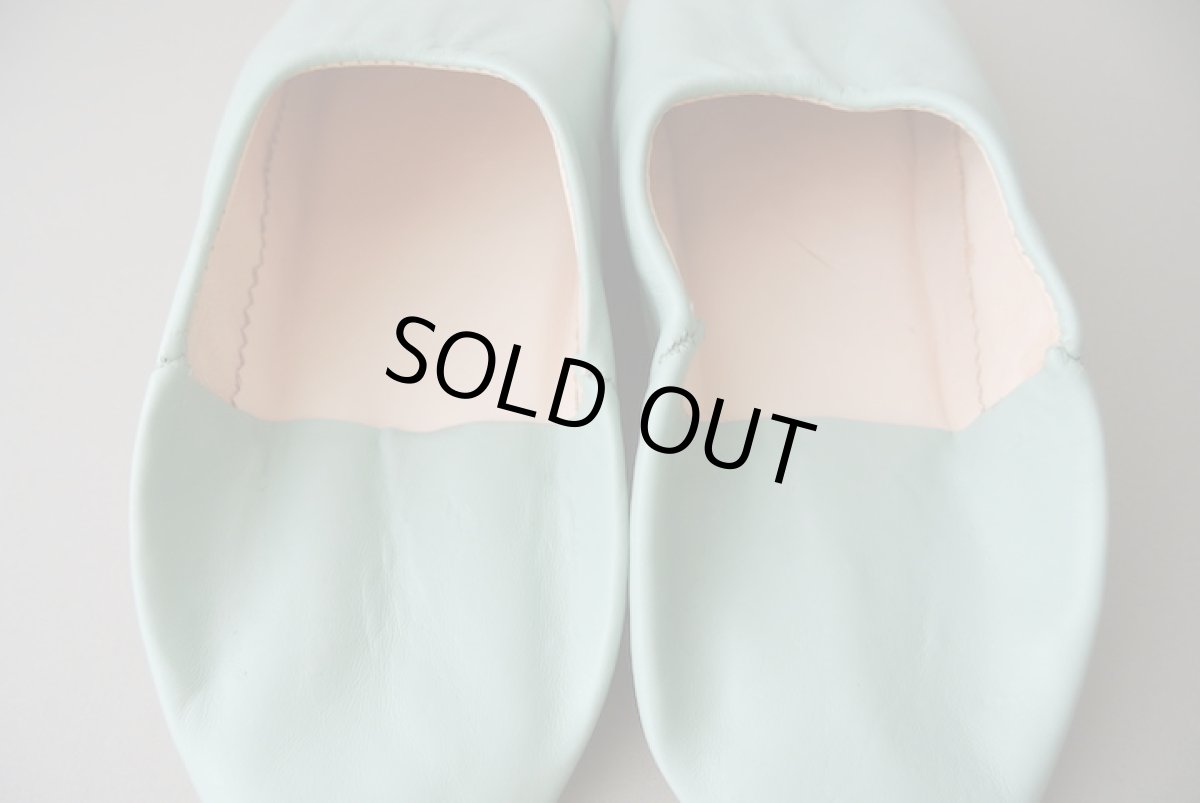 画像5: バブーシュ｜無地・メンズ（ペールグリーン）【ワケあり】ラッピング無料 (5)