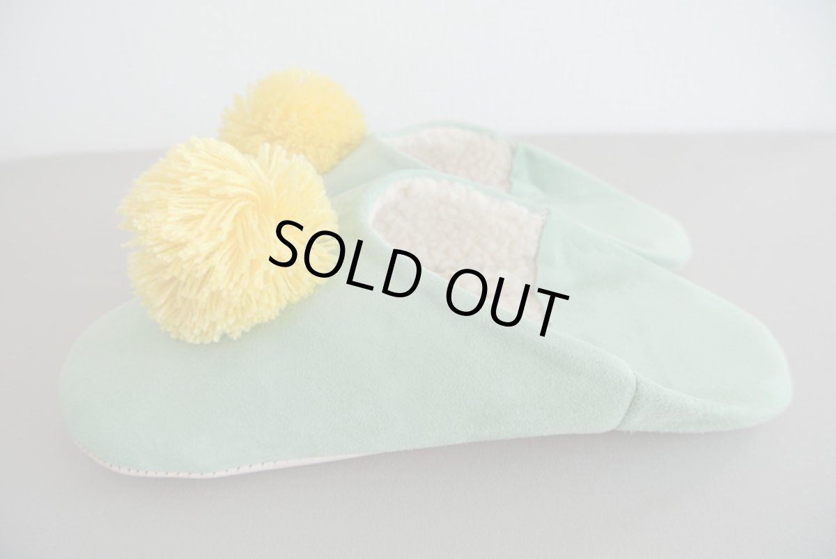 画像4: 【SALE】バブーシュ｜スウェード・レディース（ライトグリーン×イエロー）ラッピング無料 (4)